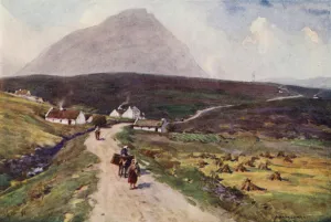 The Road to Dugort, Achill Island (colour litho) The Road to Dugort, Achill Island (colour litho)