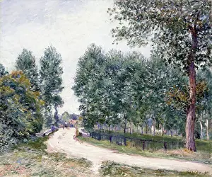 The Road of Saint-Mammes - In the morning, 1890 (oil on canvas) The Road of Saint-Mammes - In the morning, 1890 (oil on canvas)