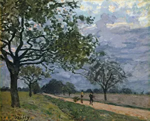 Saint Germain Gallery: The Road from Versailles to Louveciennes, 1879 (oil on canvas)