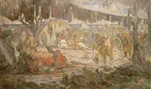 War & Military Scenes: 20th Century Gallery: The Road of Victory, 1918 (oil on canvas)
