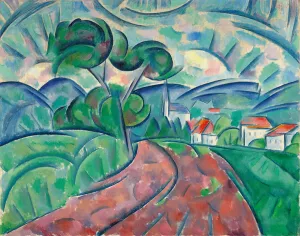 The Road to the Village; La route au village, c.1908-1912 (oil on canvas) The Road to the Village; La route au village, c.1908-1912 (oil on canvas)