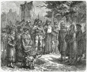 A Robber Knight exacting Tribute, 1882 (litho) A Robber Knight exacting Tribute, 1882 (litho)