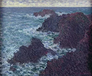 Belle Ile Gallery: The Rocks at Belle-Ile, the Wild Coast, 1886 (oil on canvas)