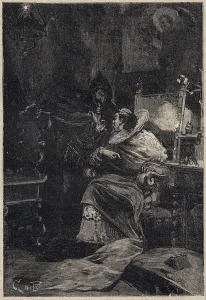 Rodrigo Borgia and Ascanio Maria Sforza Visconti (1455-1505) - engraving from ' Rodrigo Borgia and Ascanio Maria Sforza Visconti (1455-1505) - engraving from '
