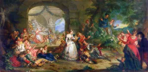 Roland is told of Angeliques Infidelity by the Shepherds (oil on canvas) Roland is told of Angeliques Infidelity by the Shepherds (oil on canvas)