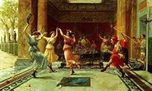 Italian Art Gallery: The Roman Dance (oil on canvas)