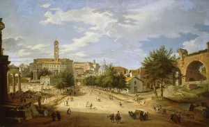 The Roman Forum and the Campidoglio seen from the Arch of Constantine The Roman Forum and the Campidoglio seen from the Arch of Constantine