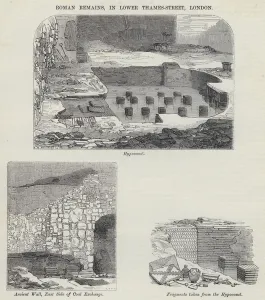 Roman Remains, in Lower Thames-Street, London (engraving) Roman Remains, in Lower Thames-Street, London (engraving)