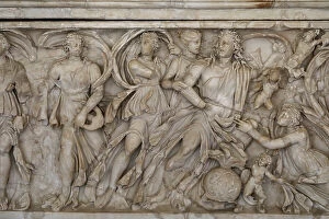 Graves Gallery: Roman Sarcophagus : Achilles, c.200 (marble)