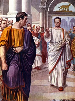 The Roman statesman Ciceron (Marcus Tullius Cicero) (106-43 BC The Roman statesman Ciceron (Marcus Tullius Cicero) (106-43 BC