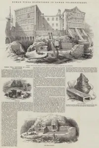 Roman Villa discovered in Lower Thames-Street (engraving) Roman Villa discovered in Lower Thames-Street (engraving)