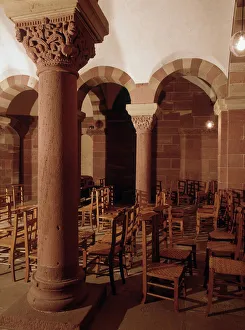 Romanesque crypt of Strasbourg Cathedral (Bas Rhin 67) Romanesque crypt of Strasbourg Cathedral (Bas Rhin 67)