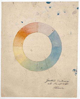 Romanticism : Eight part color wheel par Goethe, Johann Wolfgang von (1749-1832), 1829 Romanticism : Eight part color wheel par Goethe, Johann Wolfgang von (1749-1832), 1829