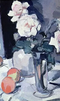 Whole Window Collection: Roses in a Vase (oil on canvas)
