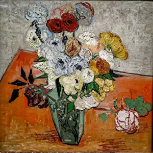 Roses and wind-flowers, 1890 (Oil on Canvas)