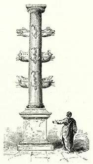 Rostral column of Gaius Duilius, commemorating the Roman naval victory over the Carthaginians at the Battle of Mylae in