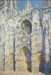 Rouen Cathedral, the portal and the tower Saint Romain, full sun effect Rouen Cathedral, the portal and the tower Saint Romain, full sun effect