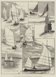 Royal Canoe Club, Race for the Challenge Cup at the Welsh Harp, Hendon (engraving) Royal Canoe Club, Race for the Challenge Cup at the Welsh Harp, Hendon (engraving)