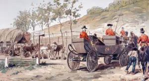 The Royal Carriage of Leopold I of Belgium circa 1830, 1886 (colour litho) The Royal Carriage of Leopold I of Belgium circa 1830, 1886 (colour litho)