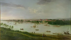 The Royal Hospital from the south bank of The River Thames (oil on canvas) The Royal Hospital from the south bank of The River Thames (oil on canvas)