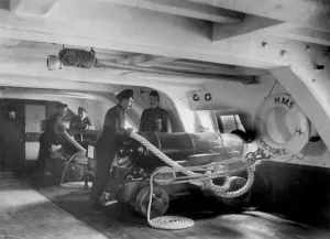 Royal Marines on Board HMS Victory, c.1895 (b/w photo) Royal Marines on Board HMS Victory, c.1895 (b/w photo)