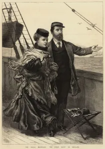 The Royal Marriage, the First Sight of England (engraving) The Royal Marriage, the First Sight of England (engraving)