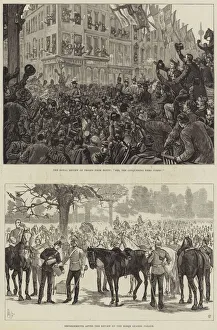 Anglo Egyptian War Gallery: The Royal Review of Troops from Egypt (engraving)