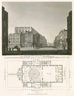 The Royal Theatre, Drury Lane, London, built by the late Henry Holland (engraving) The Royal Theatre, Drury Lane, London, built by the late Henry Holland (engraving)