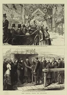 Alexandra Road Gallery: The Royal Visit to Swansea (engraving)