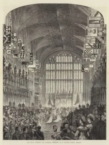 The Royal Wedding, the Marriage Ceremony in St George's Chapel, Windsor (engraving) The Royal Wedding, the Marriage Ceremony in St George's Chapel, Windsor (engraving)
