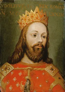 Rudolf I (1218-91) uncrowned Holy Roman Emperor, founder of the Hapsburg dynasty (panel) Rudolf I (1218-91) uncrowned Holy Roman Emperor, founder of the Hapsburg dynasty (panel)