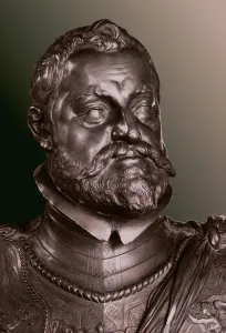 Rudolph II Holy Roman Emperor (1552-1612) detail of half length portrait bust Rudolph II Holy Roman Emperor (1552-1612) detail of half length portrait bust