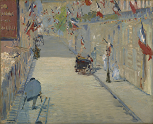The Rue Monsier with Flags, 1878 (oil on canvas) The Rue Monsier with Flags, 1878 (oil on canvas)