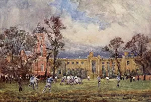 Rugby Collection: Rugby School (colour litho)