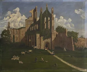 A Ruined Abbey, mid-19th century (oil on canvas) A Ruined Abbey, mid-19th century (oil on canvas)