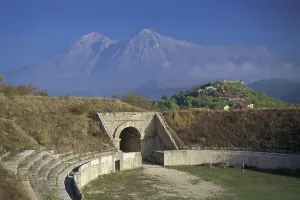 Ruins of an amphitheater, Alba Fucens, Abruzzi, Italy Ruins of an amphitheater, Alba Fucens, Abruzzi, Italy