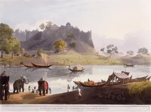 Ruins of the Port at Juanpore on the River Goomtee, 1824 (colour aquatint) Ruins of the Port at Juanpore on the River Goomtee, 1824 (colour aquatint)