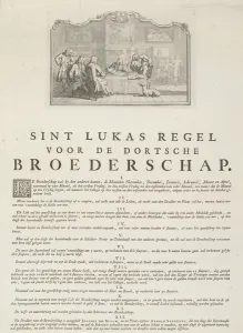 Rules of the Guild of Saint Luke in Dordrecht, 1736 (etching) Rules of the Guild of Saint Luke in Dordrecht, 1736 (etching)