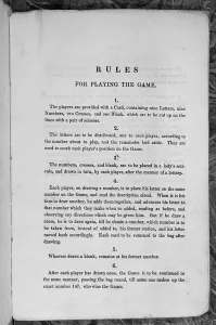 Rules for Playing the Game of the Star-Spangled Banner or Emigrants to the United States Rules for Playing the Game of the Star-Spangled Banner or Emigrants to the United States