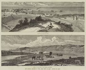 The Russian Advance in Asia, from West to East, Batoum to Merv (engraving)