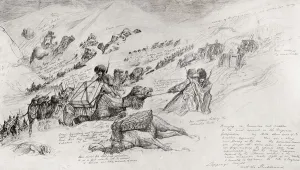 The Russian army bringing up guns and ammunition for the assault at Erzurum The Russian army bringing up guns and ammunition for the assault at Erzurum