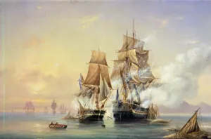 The Russian Cutter Mercury captures the Swedish frigate Venus on 21st May 1789, 1845 The Russian Cutter Mercury captures the Swedish frigate Venus on 21st May 1789, 1845