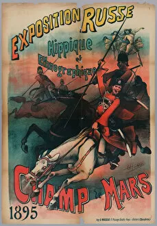 Related Images Gallery: Russian Equestrian and Ethnographic Exposition, Champ de Mars, Paris, 1895 (litho)
