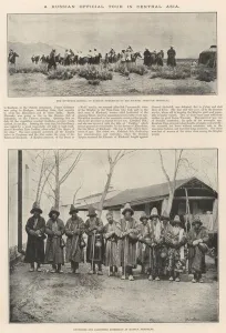 A Russian Official Tour in Central Asia (engraving) A Russian Official Tour in Central Asia (engraving)