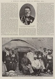 A Russian Official Tour in Central Asia (engraving) A Russian Official Tour in Central Asia (engraving)