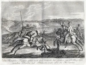 Russian troops go after the Battle of Lutzen back across the Elbe - Sauerweid Russian troops go after the Battle of Lutzen back across the Elbe - Sauerweid
