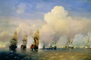 The Russo-Swedish Sea War near Kronstadt in 1790 (oil on canvas) The Russo-Swedish Sea War near Kronstadt in 1790 (oil on canvas)