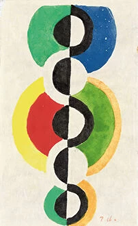 Rhythm Gallery: Rythme, c.1932 (gouache, w / c & brush & ink on Japon nacre paper)