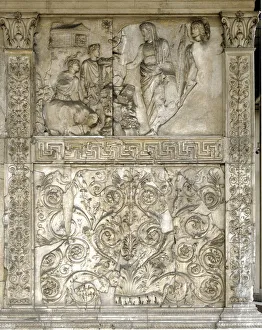 The sacrifice of Enee to the Penates, 13-9 BC ( low relief) The sacrifice of Enee to the Penates, 13-9 BC ( low relief)