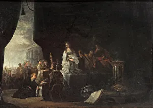 The sacrifice of Jephthah's daughter (oil on panel) The sacrifice of Jephthah's daughter (oil on panel)
